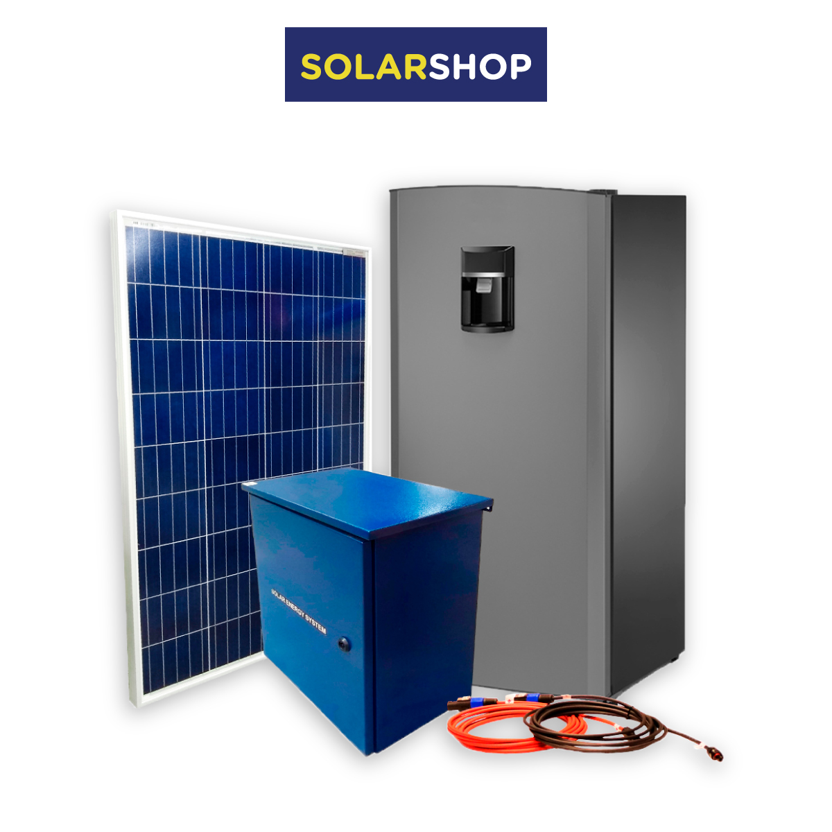 ayudar bomba Ocupar Kit nevera solar 220 lts vertical L