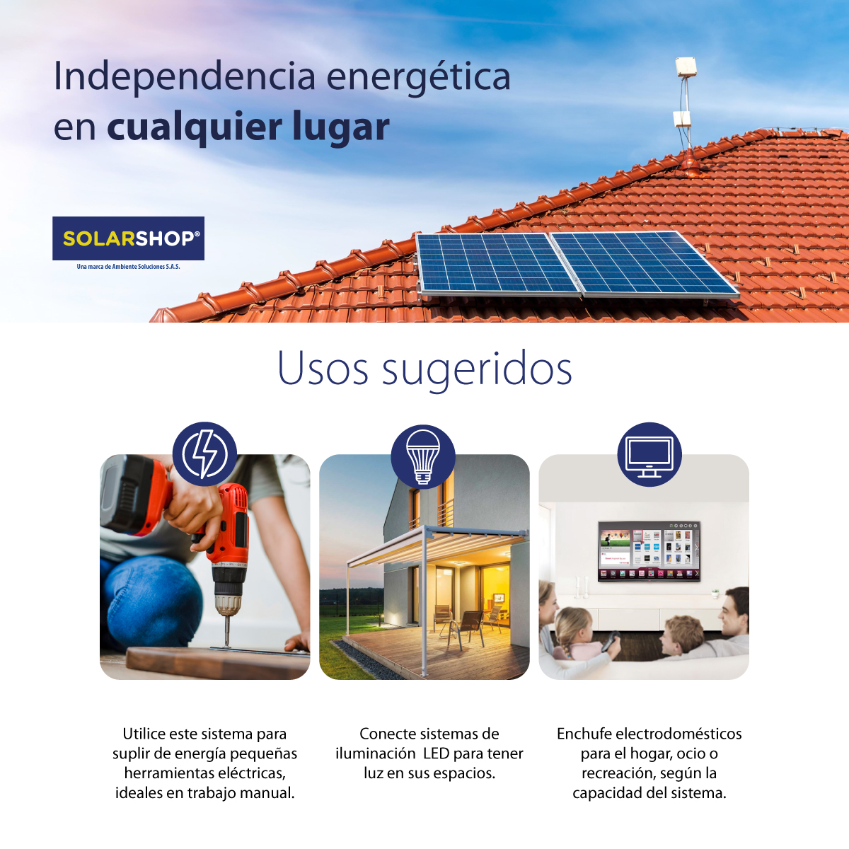 Solarshop Tienda en línea de Productos de iluminación LED, Energía Solar y  Movilidad Eléctrica de última generación, Medellin, Colombia